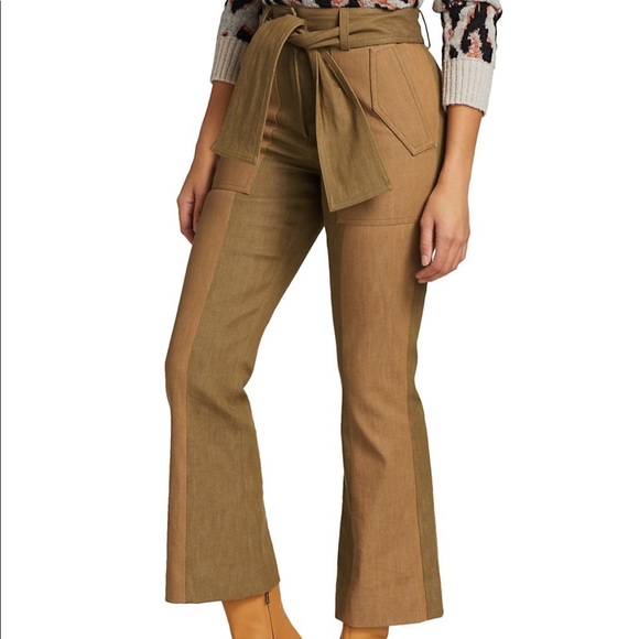 Derek Lam 10 Crosby Cropped Flare Pants - Picture 2 of 13